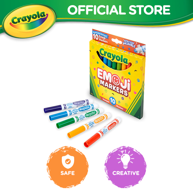 Crayola 10 Count Ultra-Clean Stamper Washable Markers