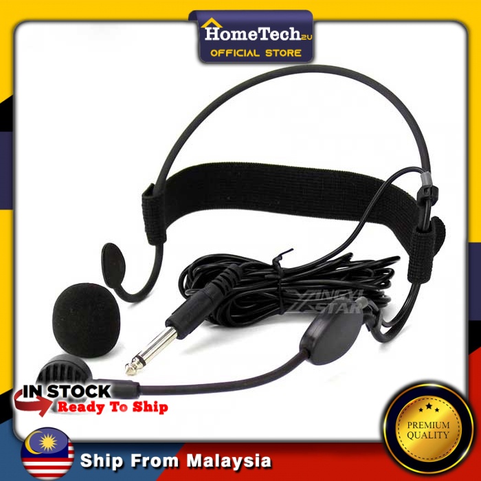 Yoga Professional 6.5mm Jack Dynamic Headset Microphone Karaoke Mic For