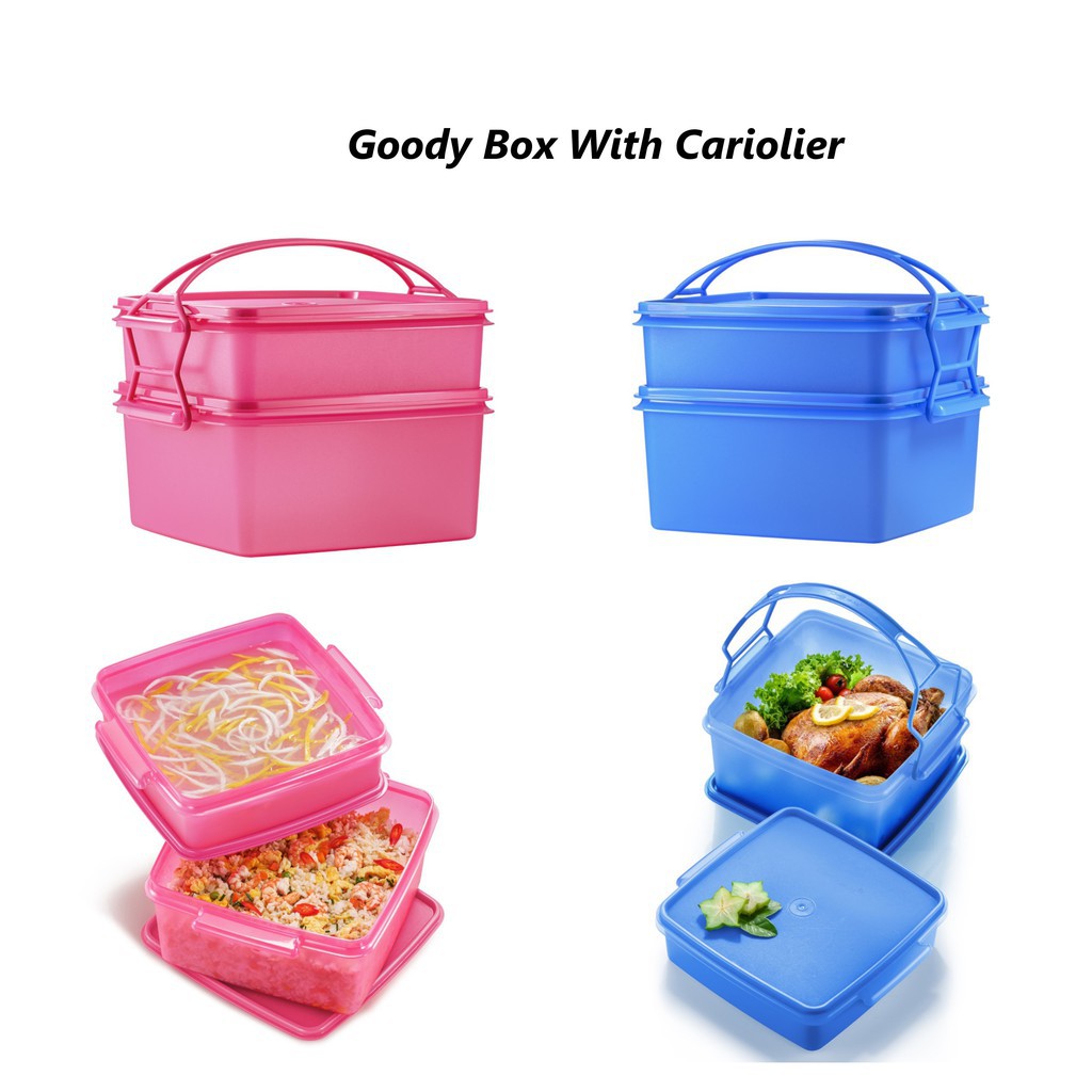 Jumbo Goody Box Tupperware Set Bekal Berkelah