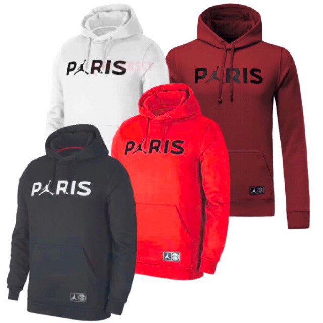 psg jordan hoodie red