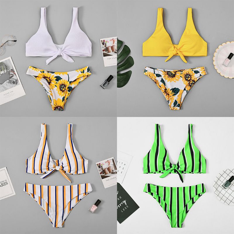 sunflower push up bikini