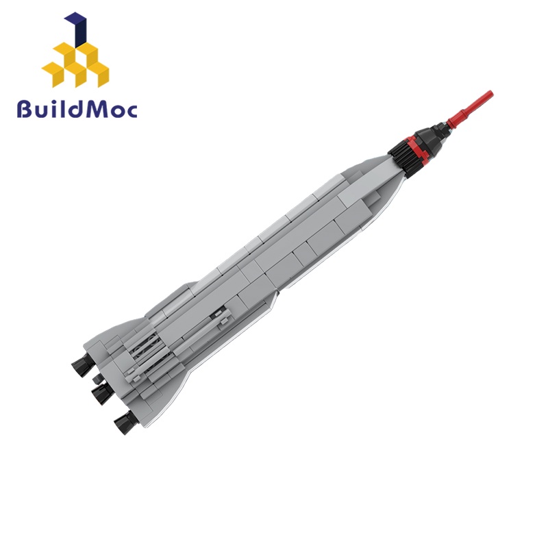 Buildmoc space Project Mercury Hercules Rocket launch vehicle model MOC Set Building Blocks Toys for Children Kids Gifts Toy 136PCS Bricks