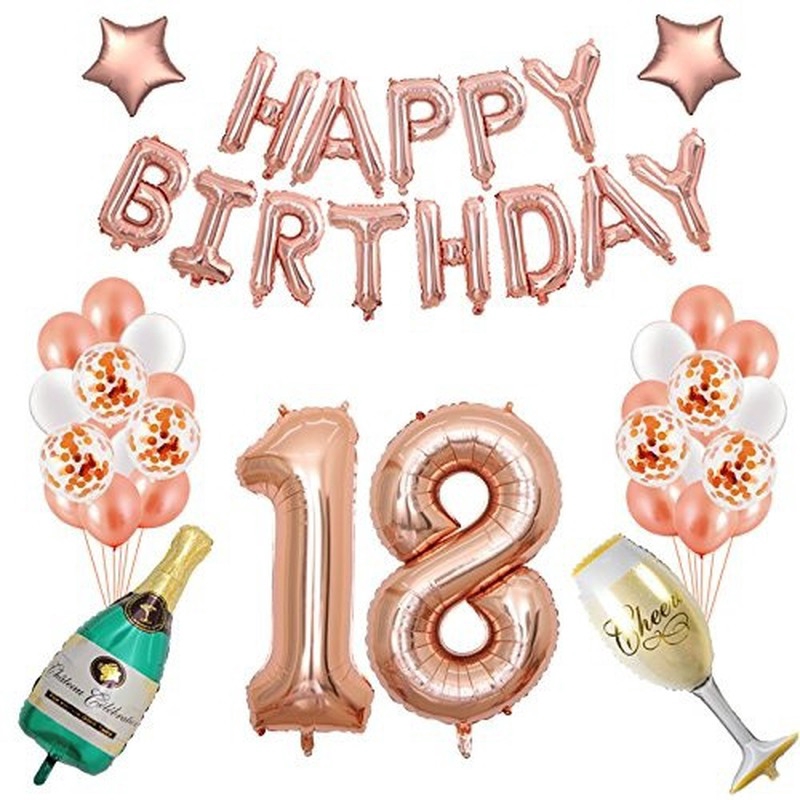 32inch 21 Rose Gold Foil Balloons For 21st Birthday Party