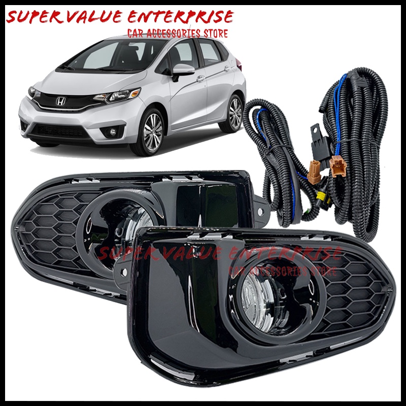 Honda Jazz 1718 Fog Lamp Spotlight BUMPER LAMPU Shopee Malaysia