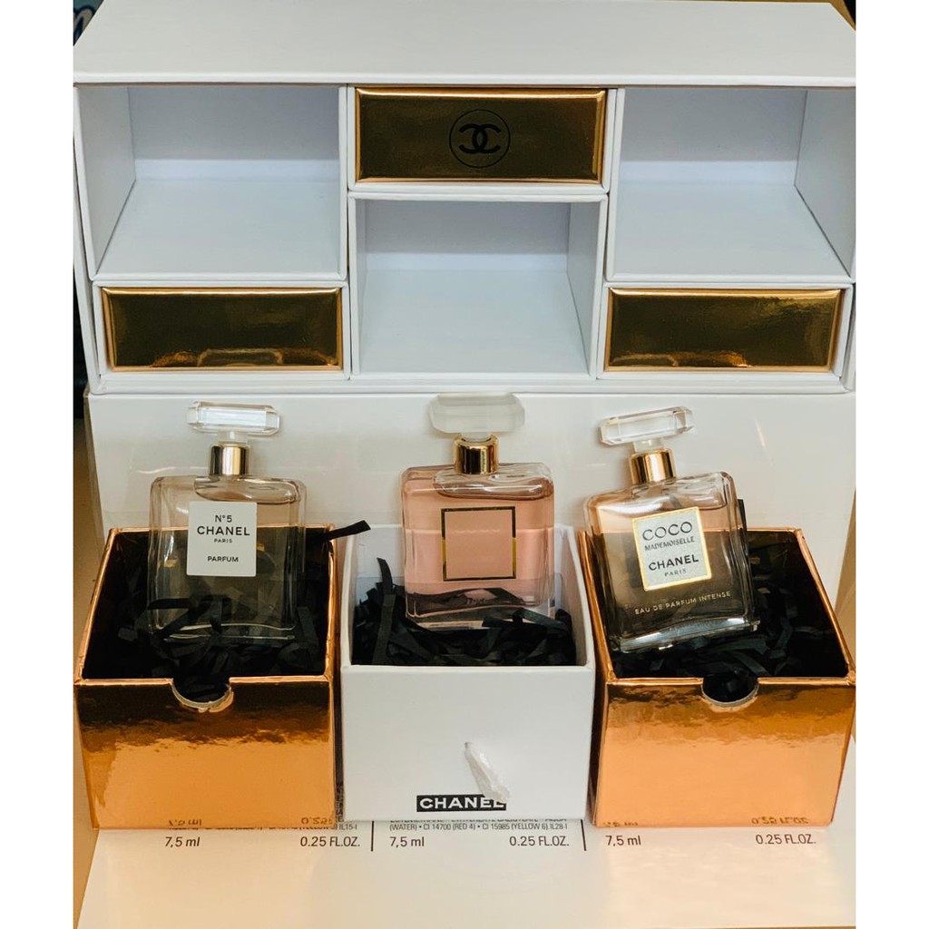 Original Chanel Parfum 3in1 Gift Set 3x7 5ml Coco Mademoiselle Coco Edp Intense N 5 Shopee Malaysia