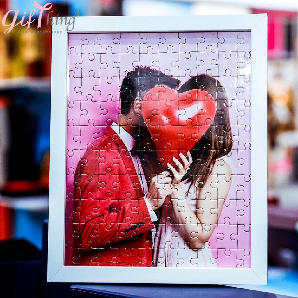 Gifthing Personalized Puzzle Jigsaw Puzzle A4 Size 100 Pieces Doublesided Puzzle With Photo Frame Jigsaw Gift For Her Him Unqiue Gift Lovely Souvenir Foto Frame Dengan Puzzle Customized Diy Shopee Malaysia