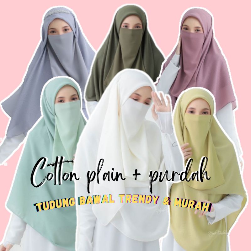 Hijab Galeria Tudung Bawal Plain Cotton Corak Emboss Bidang 60 Tudung ...