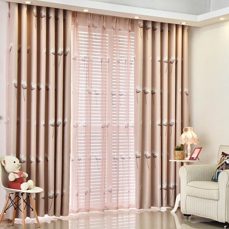 Home Decor Modern Floral Curtain Blackout Window Curtains Drapes