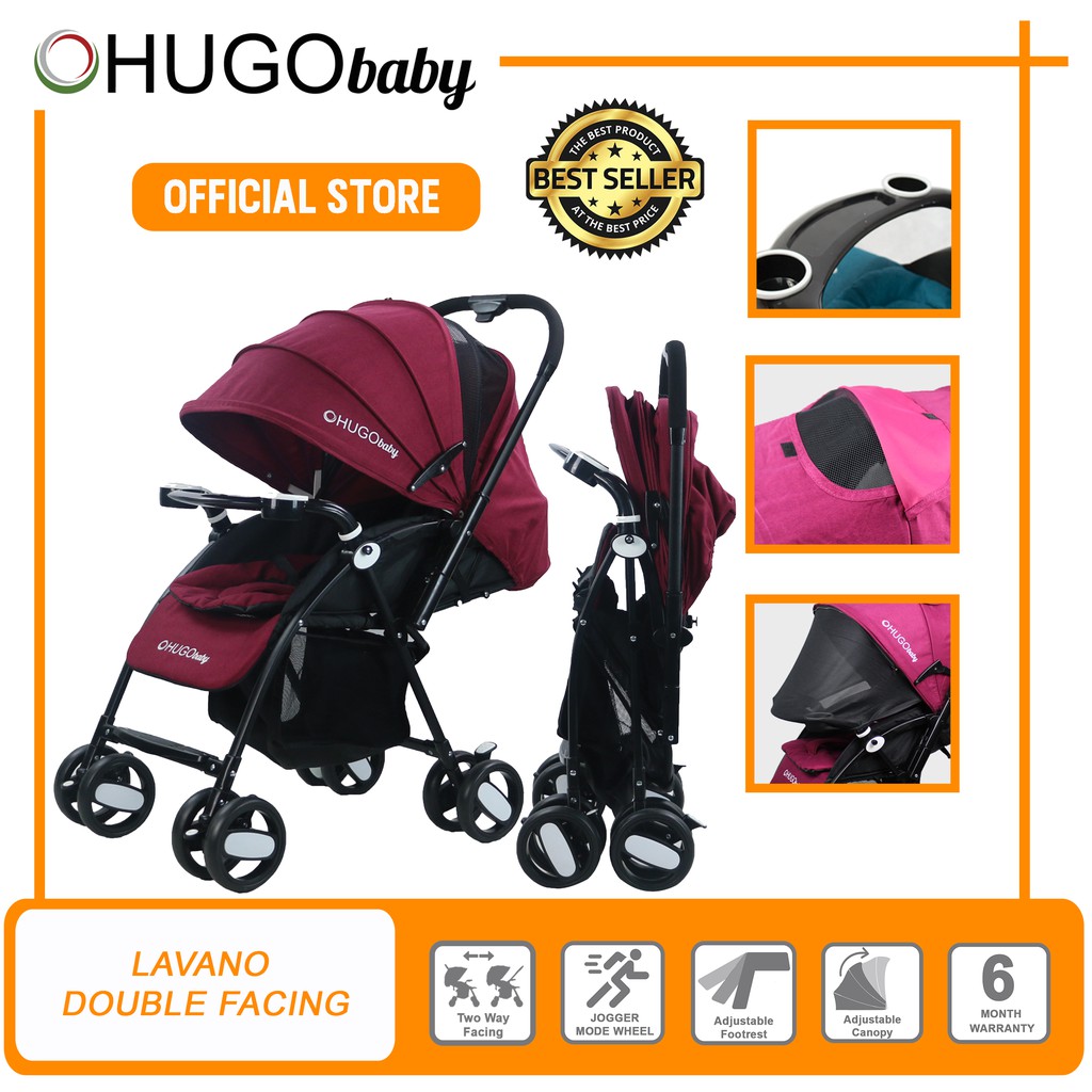 front and rear facing stroller