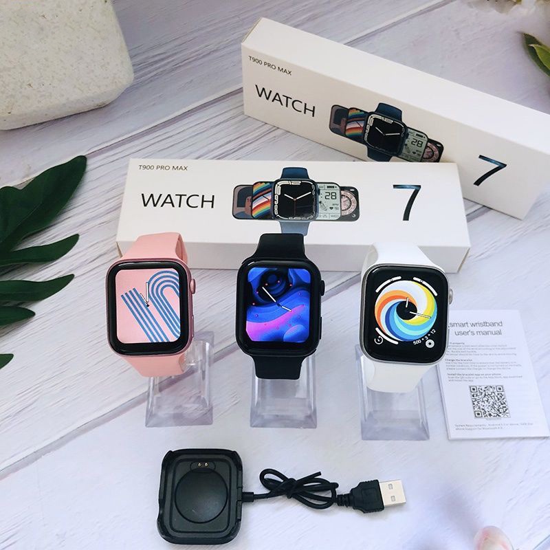 Smart Watch 7 Full Screen Wireless Call Waterproof Sports Watch Men Women Portable Charging Smartwatch（No box packaging provided）