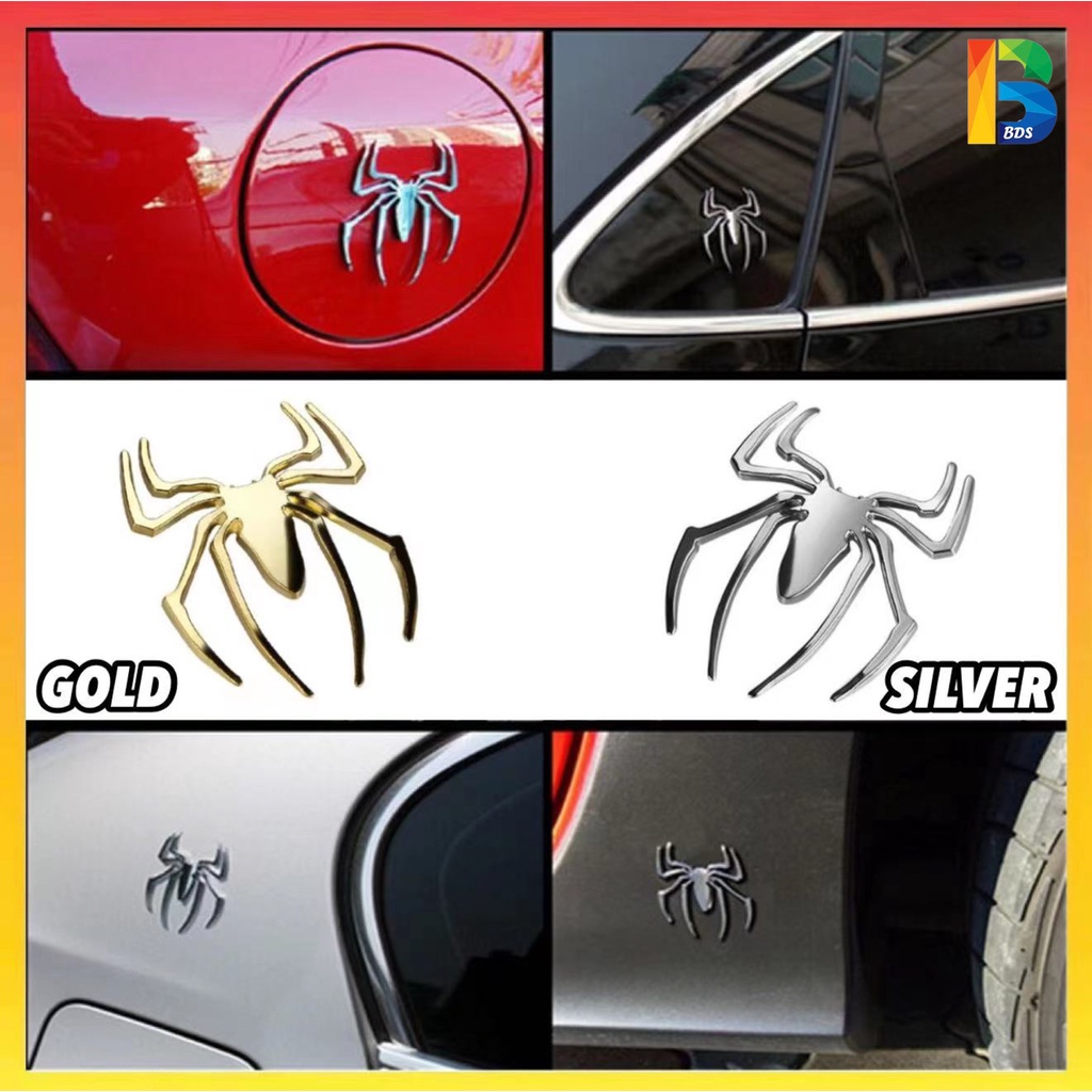 SPIDER LOGO Car Sticker Car Animal Body Sticker Spider-Man Car Logo ...