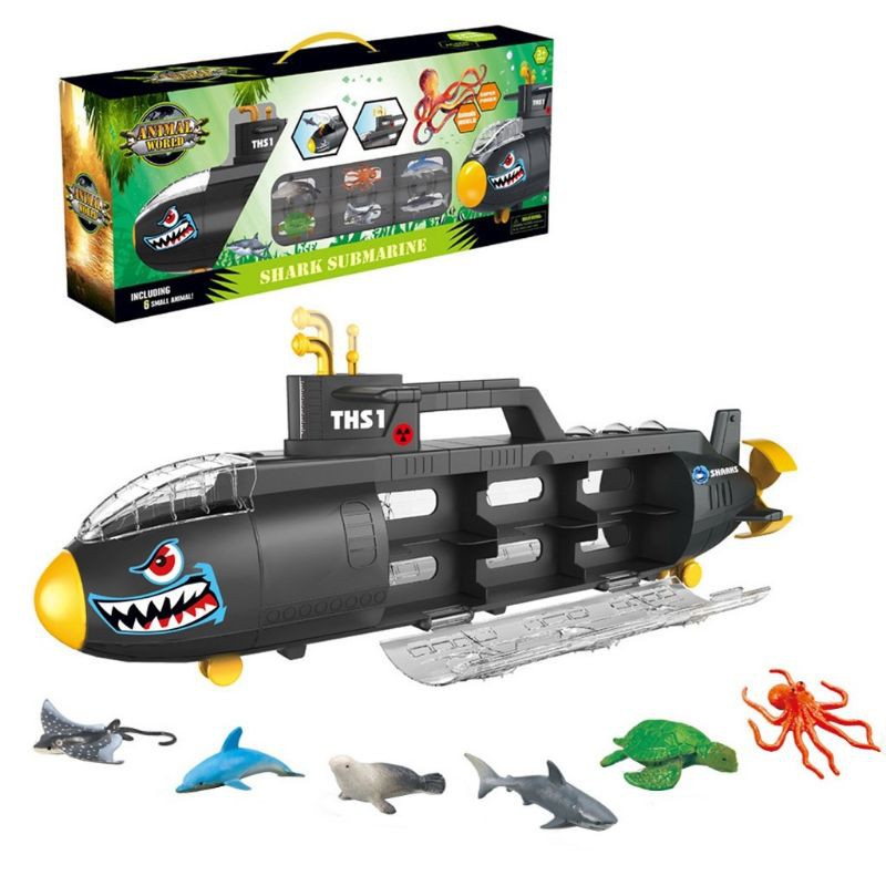 black shark submarine toy