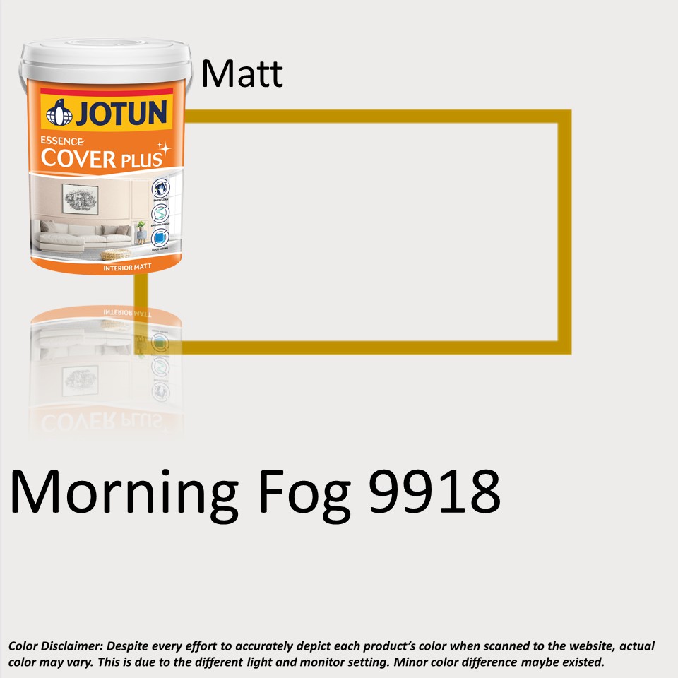 Jotun Paint 1L Essence Cover Plus Matt 9918 Morning Fog / wall paint