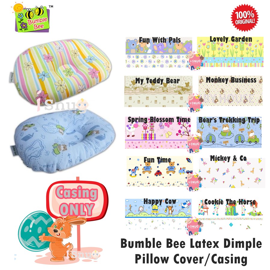 Bumble Bee Latex Dimple Baby Pillowcase Pillow Cover Shopee Malaysia