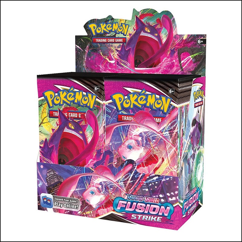 324 Pcs Charizard Pikachu Cards TCG: Sword &amp; Shield Fusion Strike Booster Box Trading Card Game