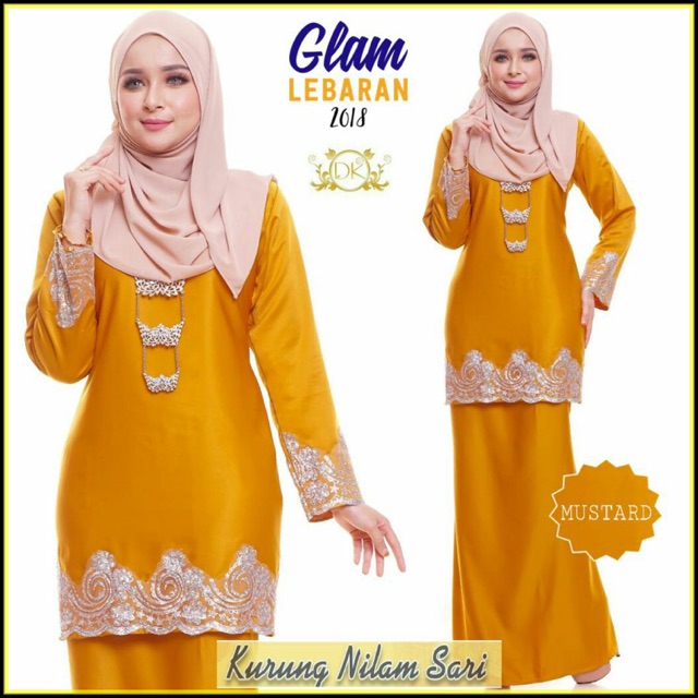 Download Baju Raya 2019 Kuning Mustard Gif