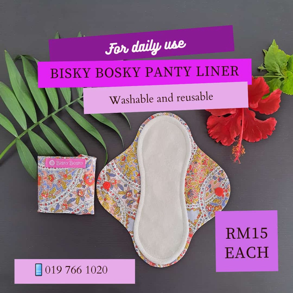 Bisky Bosky Reusable Clothpad Liner (natural) Shopee Malaysia