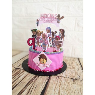 Roblox Girl Theme Cake Topper For Birthday Cake Decoration Shopee Malaysia - adopt me roblox birthday party ideas