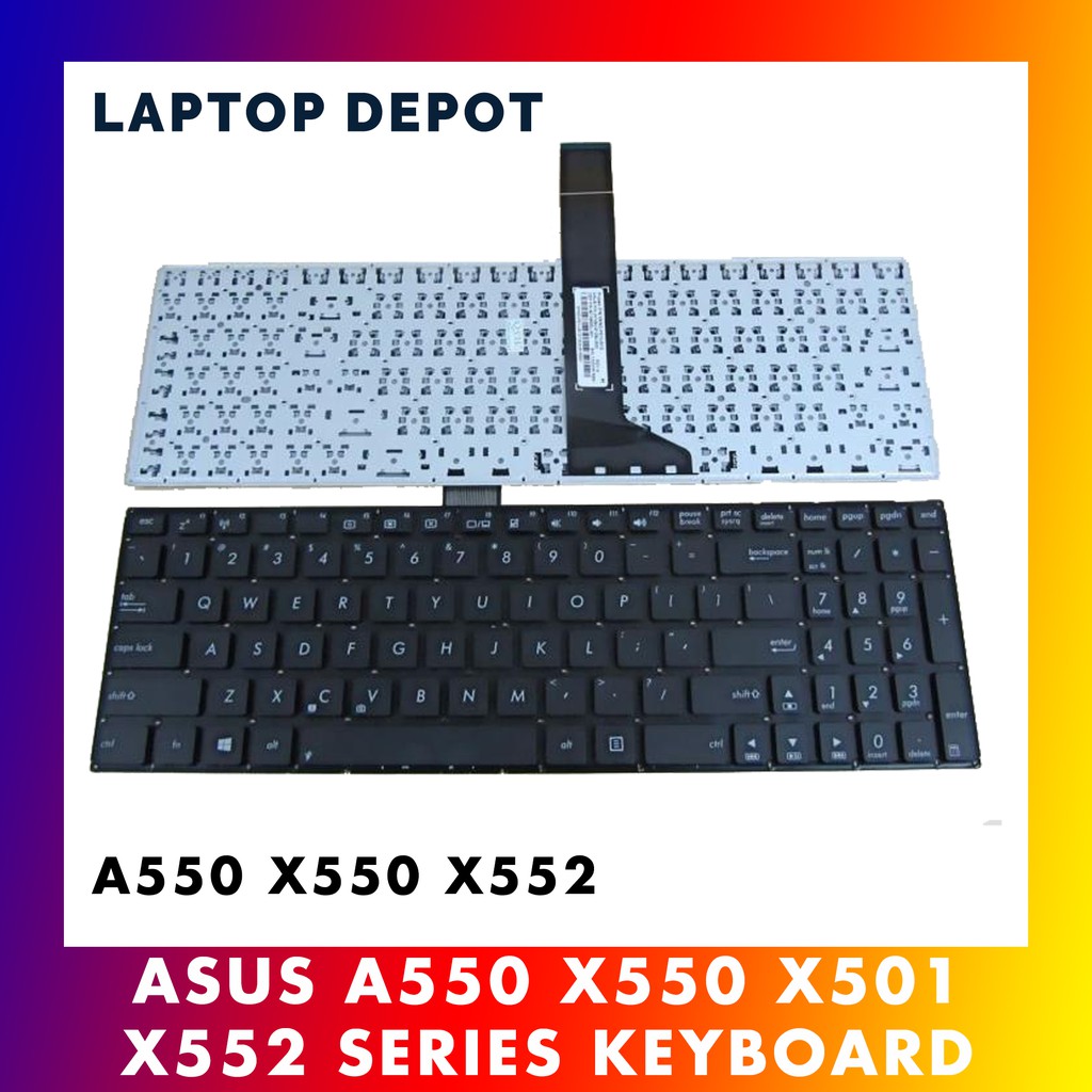 Asus A550 X550 X552 X501 F501 Series Laptop Keyboard Shopee Malaysia 7392