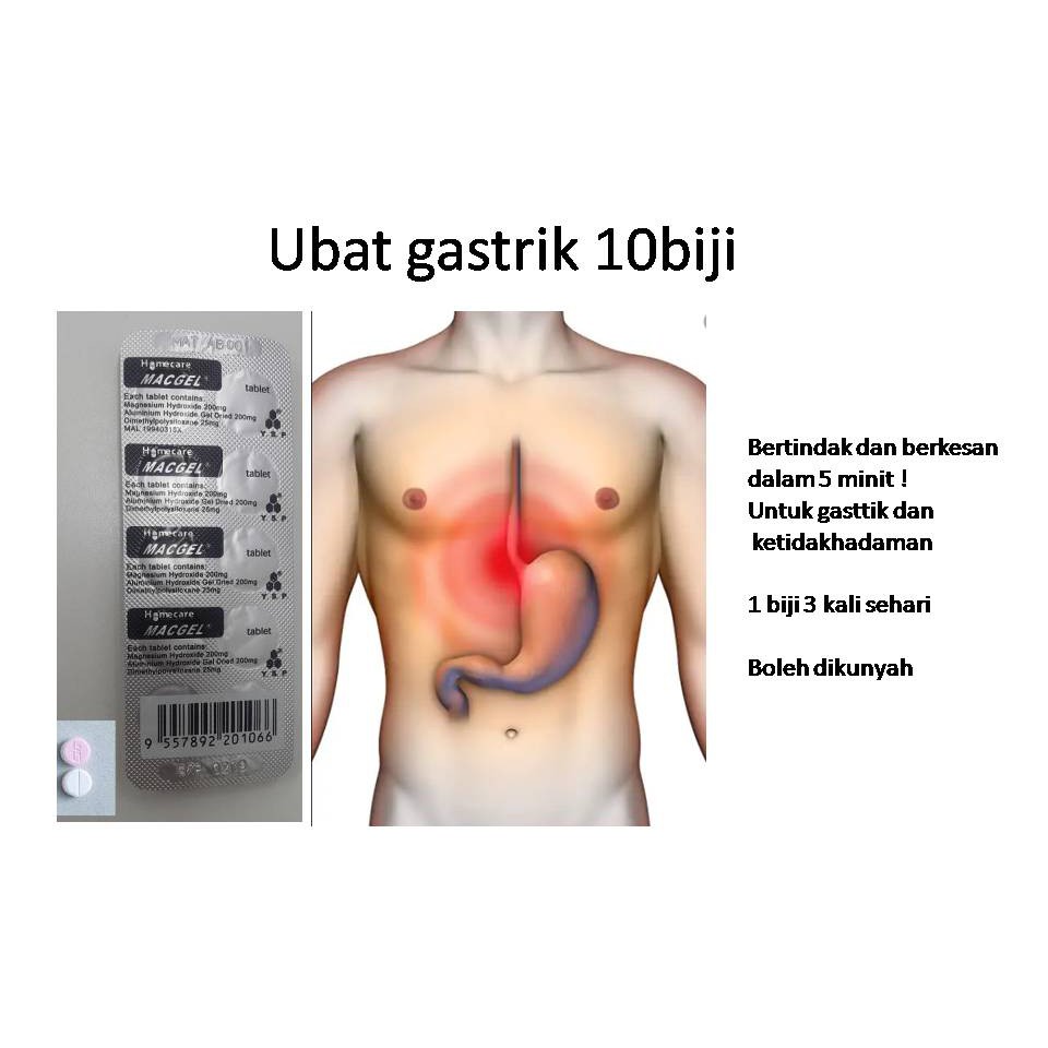 Ubat Gastrik 10 Biji Shopee Malaysia