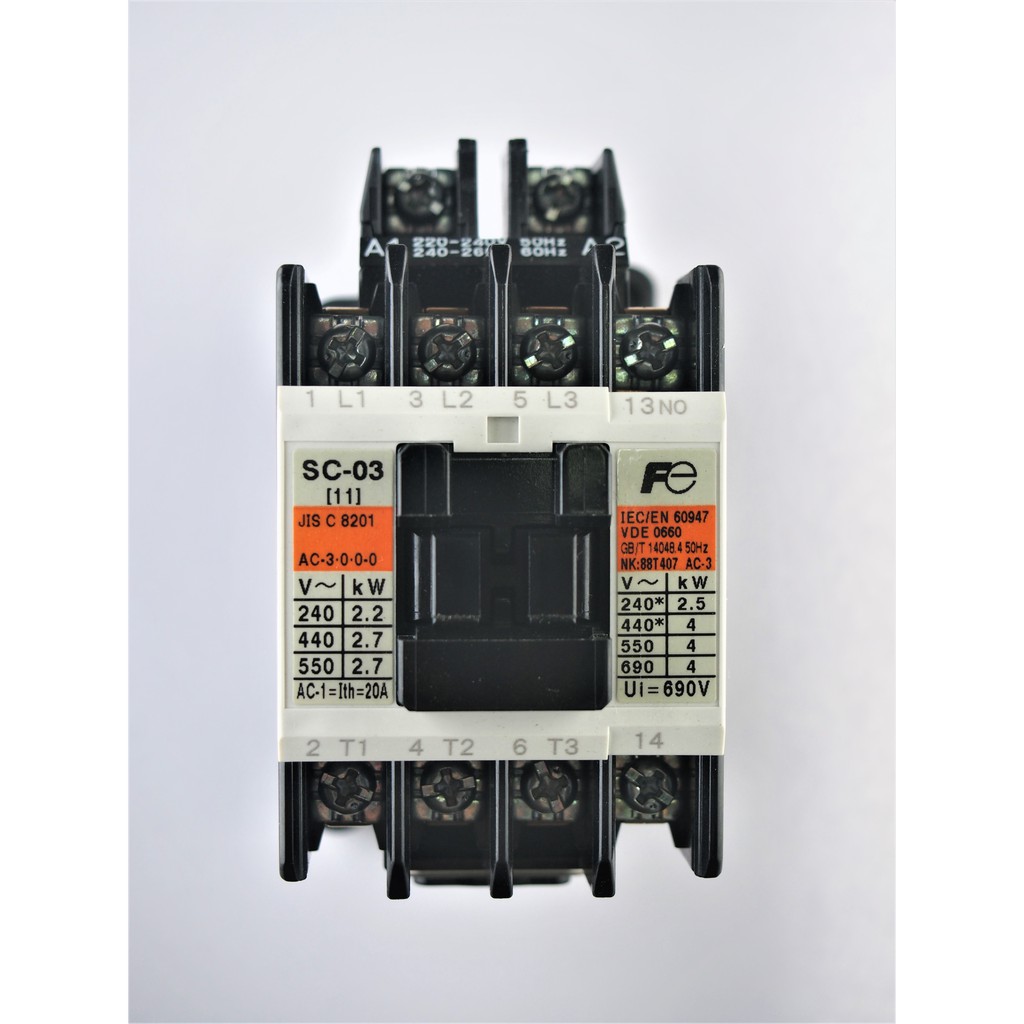 Fuji Sc 03 Sc 0 Sc 05 Sc 4 0 Sc 4 1 Sc 5 1 Electromagnetic Contactor Ac2 100 Original Japan Shopee Malaysia