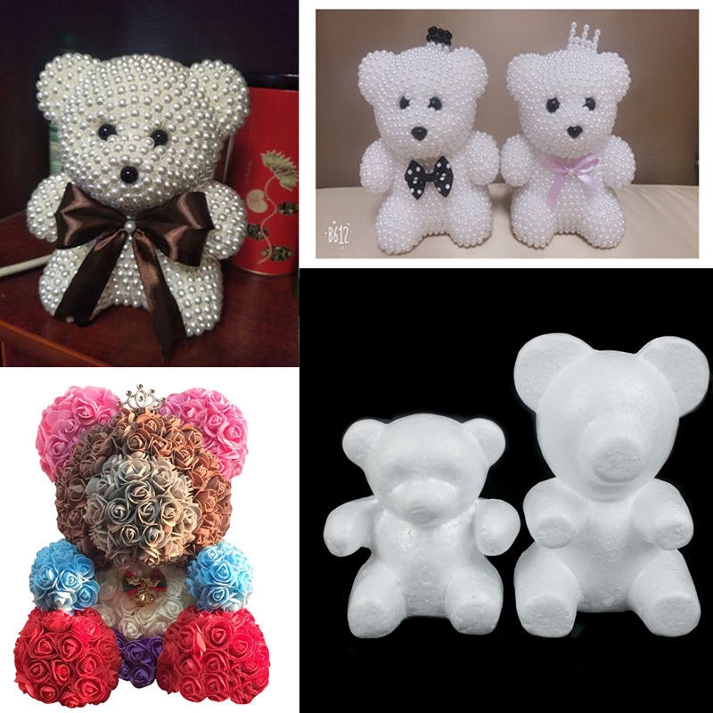 polystyrene teddy bear