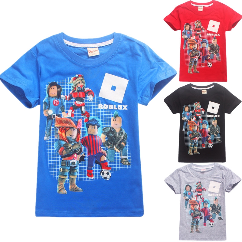 Hot Roblox Kids Boys Girls Short Sleeve T Shirts Cotton Tops T Shirts Clothes - hot outfits roblox ids