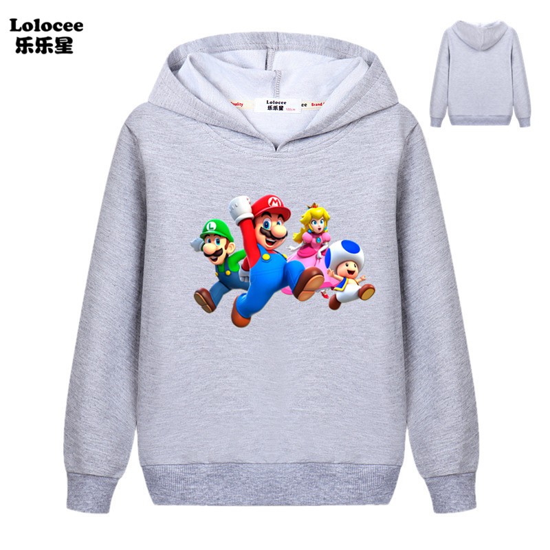 super mario hoodie kids