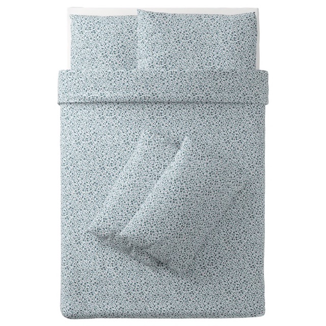 VATTENMYNTA from IKEA (Quilt cover and 4 pillowcases) Shopee Malaysia