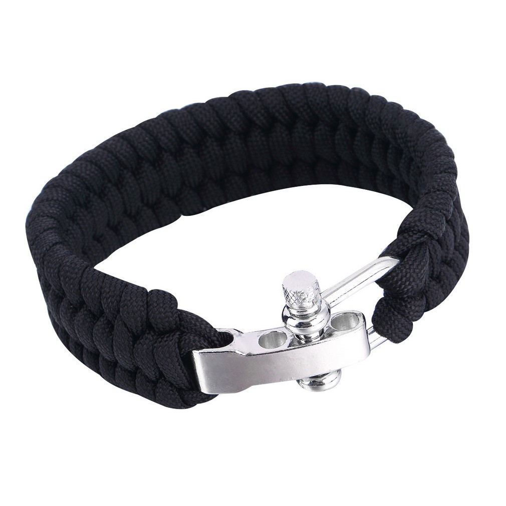 Details about   outdoor camping paracord survival bracelets with metal clasp emergencytool B_ec