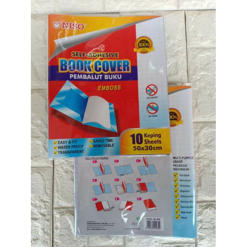 Niso self adhesive book cover ( pembalut buku ) Shopee Malaysia