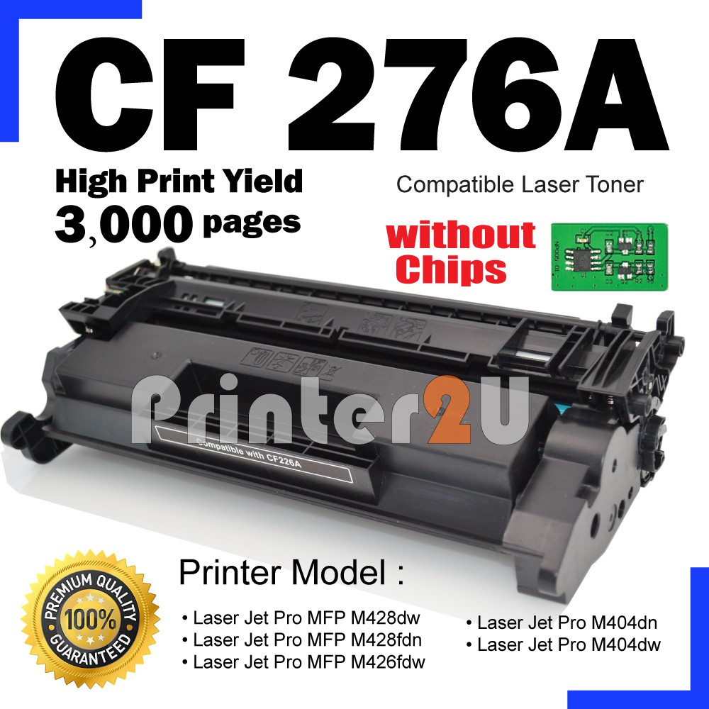 Compatible HP76A CF276A 76A CF 276A Laserjet Pro MFP M404dn M404dw