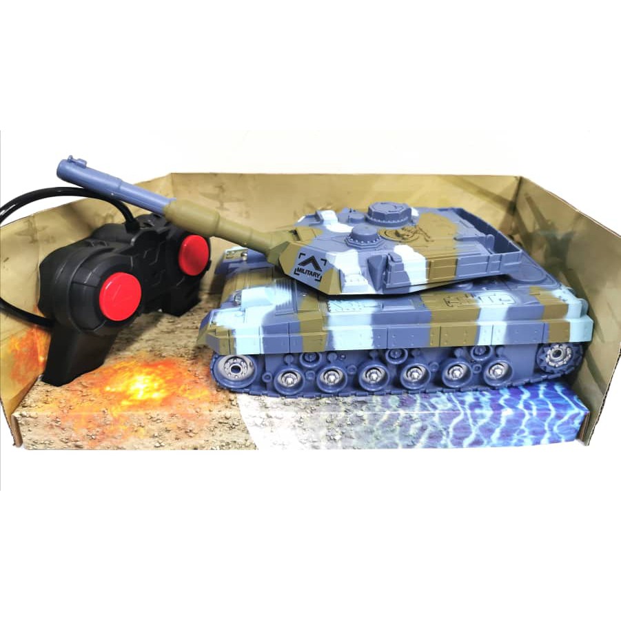 Military Tank 4CH Radio Remote Control Battery RC Tanks Toy hnlJ