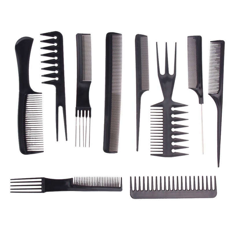 MALAYSIA READY STOCK] The Beauty Street 10pcs/Set Hair Combs Set Salon Tool  Hairdressing Hair Cutting Comb Set 造型梳子 | Shopee Malaysia