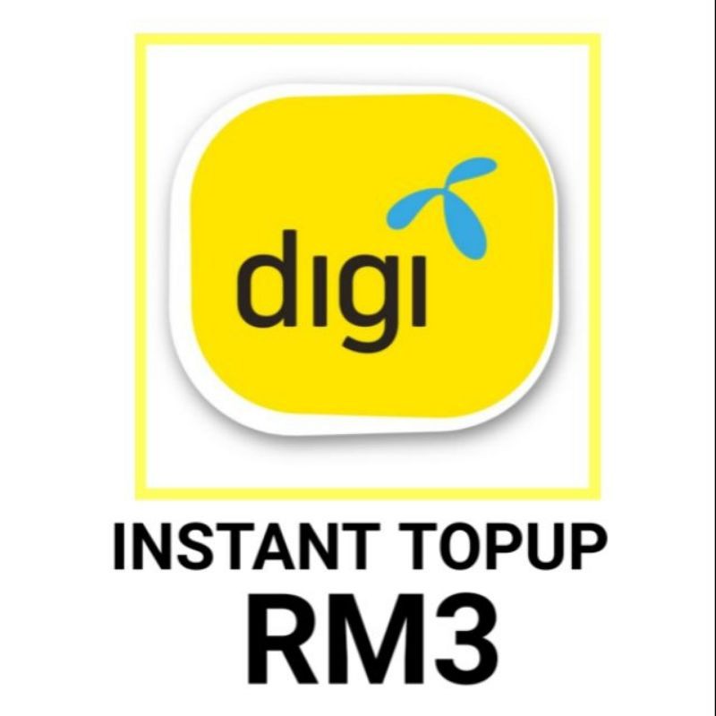 TopUp RM 3 Digi Prepaid (tak ada pin) | Shopee Malaysia