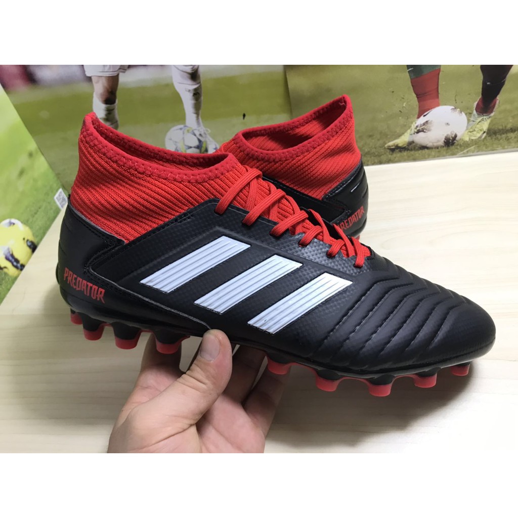 Original Adidas Predator 19.3 AG Men's soccer shoes size: 36-45 black / red  | Shopee Malaysia