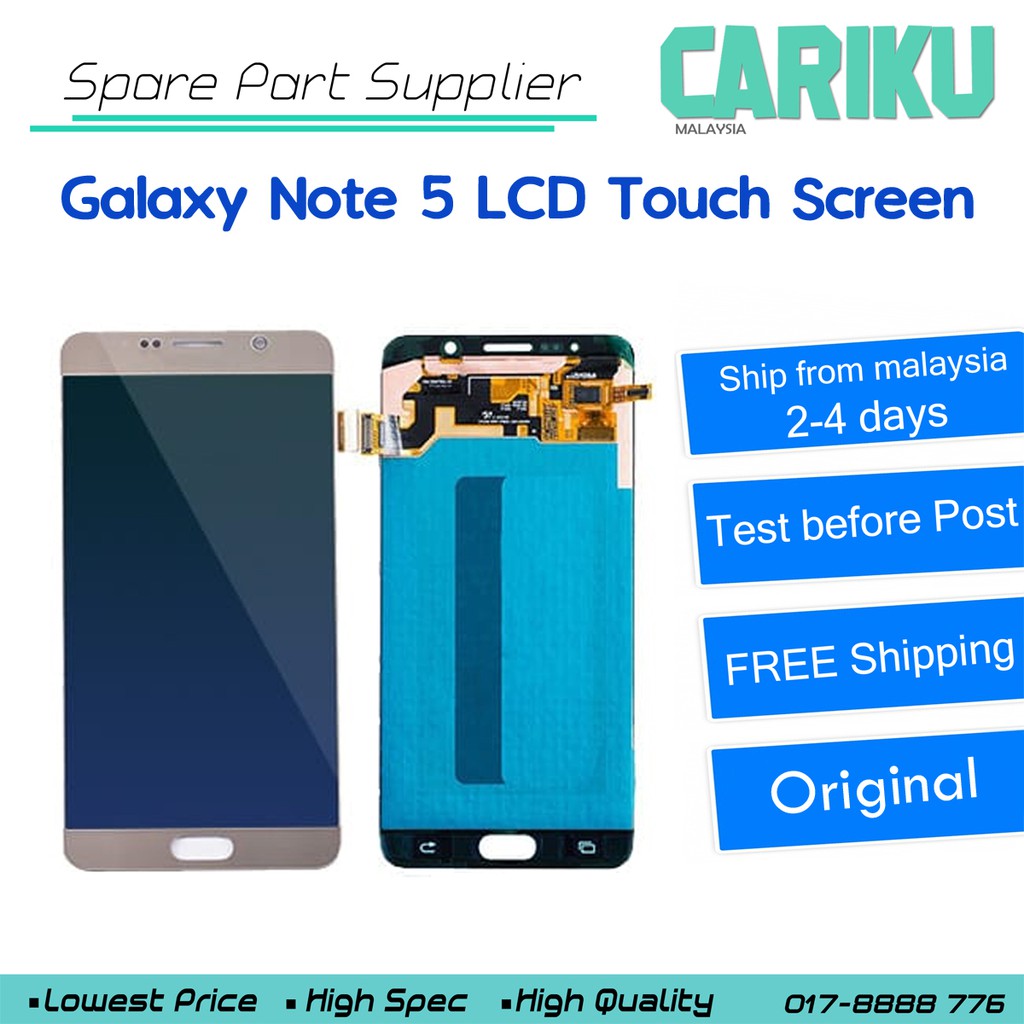 Galaxy Note 5 Original Lcd Digitizer Touch Screen Replacement Cariku Shopee Malaysia