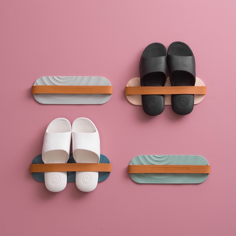 Bathroom Slipper Rack Wall Hanging Toilet Shoe Rack Door Toilet