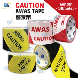 Caution Tape Tali Awas Yellow Black Yellow Red White Red Kuning Hitam Merah Putih Shopee Malaysia