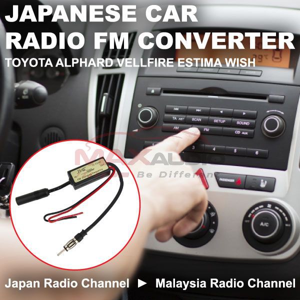 FREE?] [CLEARANCE] TOYOTA ALPHARD VELLFIRE ESTIMA WISH Japanese Import Car  Radio FM Frequency Converter Antenna Module | Shopee Malaysia