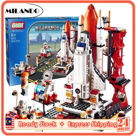 (679 Pieces) GUDI 8815 Aerospace Building Blocks Rocket Launch Center Bricks Toy Toys Lego Mainan Budak (Rocket)