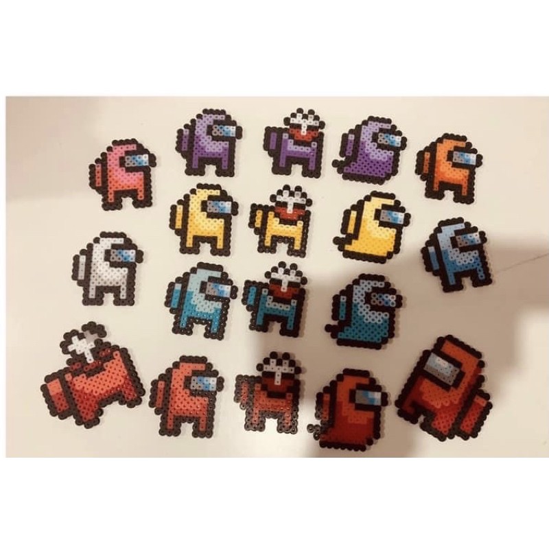 Among Us Perler Bead Art Video Game Beads Sus Crewmate, 54% OFF