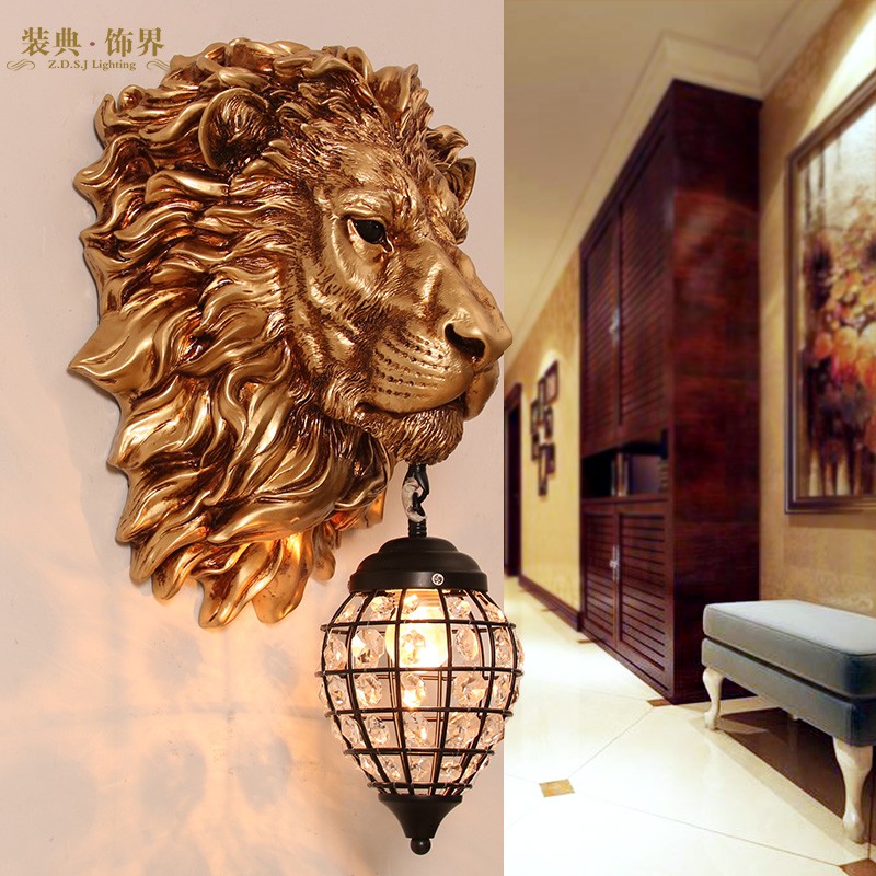 Grand Majestic Lion LED Wall Lamp Decoration Luxury Realistic Animal Wall  Light Restaurant Home Lampu Hiasan Dinding | Shopee Malaysia