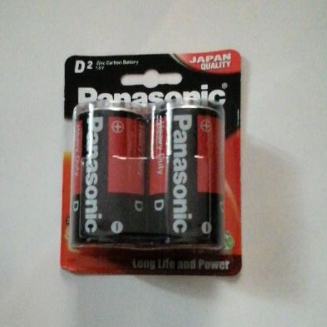 Panasonic Battery 1.5v Size D 2 Pieces Per Pack Anti Leak No Mercury Or ...