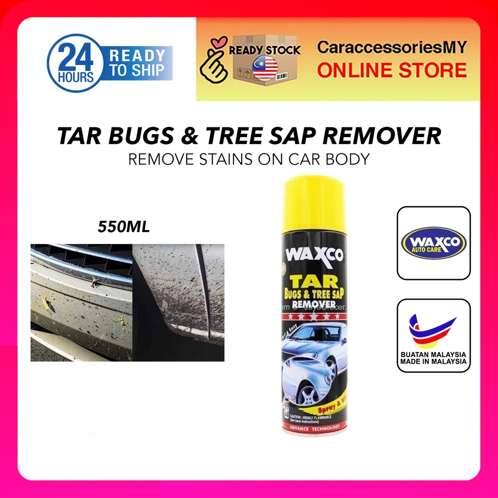 Waxco Tar Bugs & Tree Sap Remover (550ml) car stain remover kereta