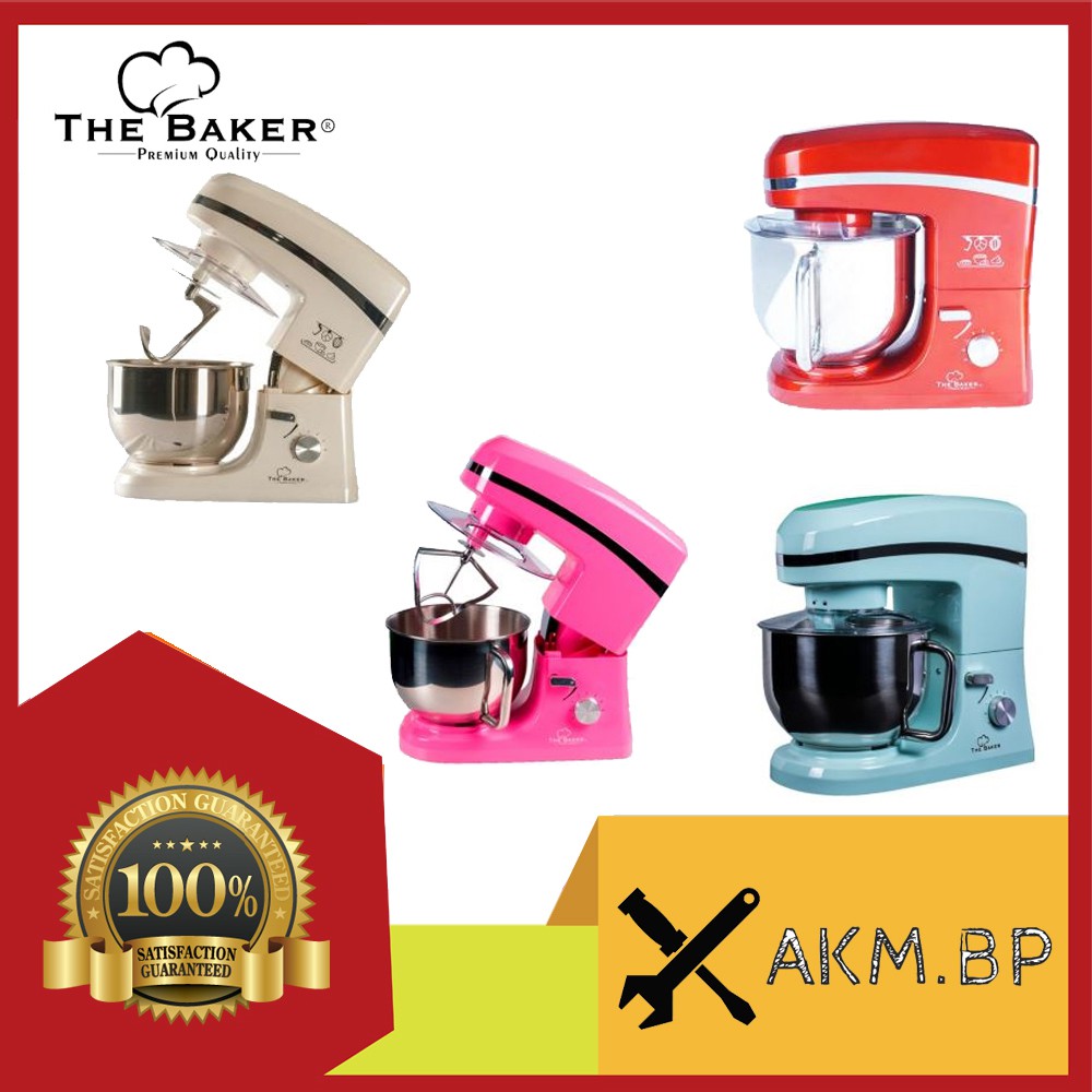 The Baker Stand Mixer ESM-989 Red (6.5L) 1000w Motor Power Bestseller Mixers Pengadun Home Bake Cake Cookies Kuih