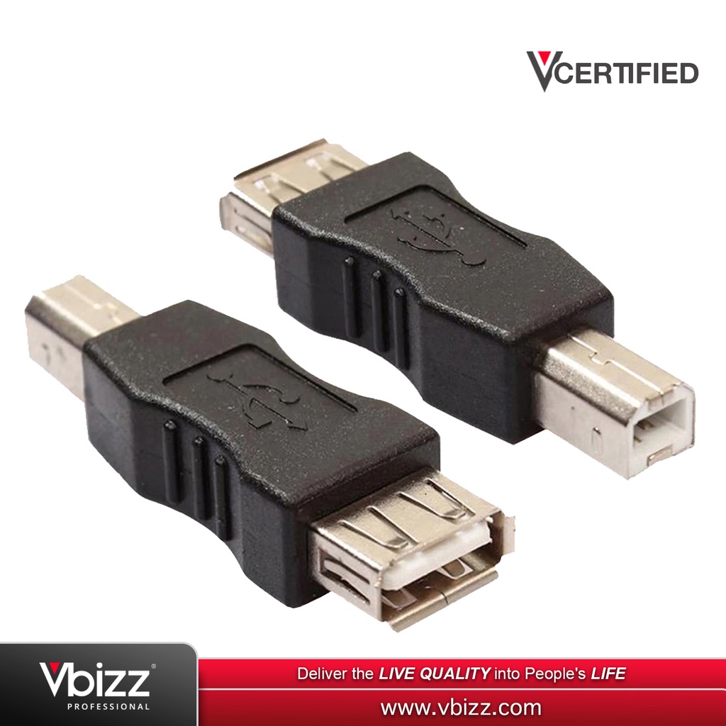 USBFPM USB 2.0 Type A Female to Type B Printer Port Male Adapter