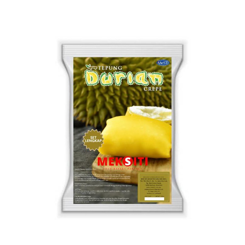 Set Lengkap Tepung Durian Crepe 325 G Shopee Malaysia