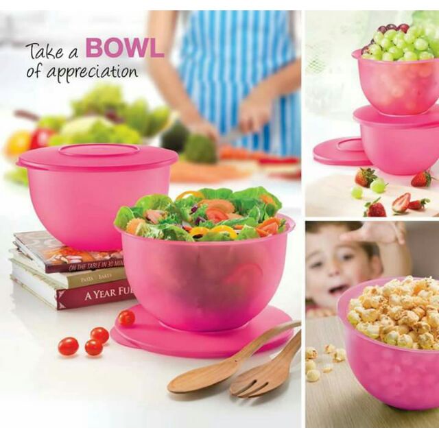 Tupperware Expression Bowl 550ml (Food Storage) Tupperware Bowl with