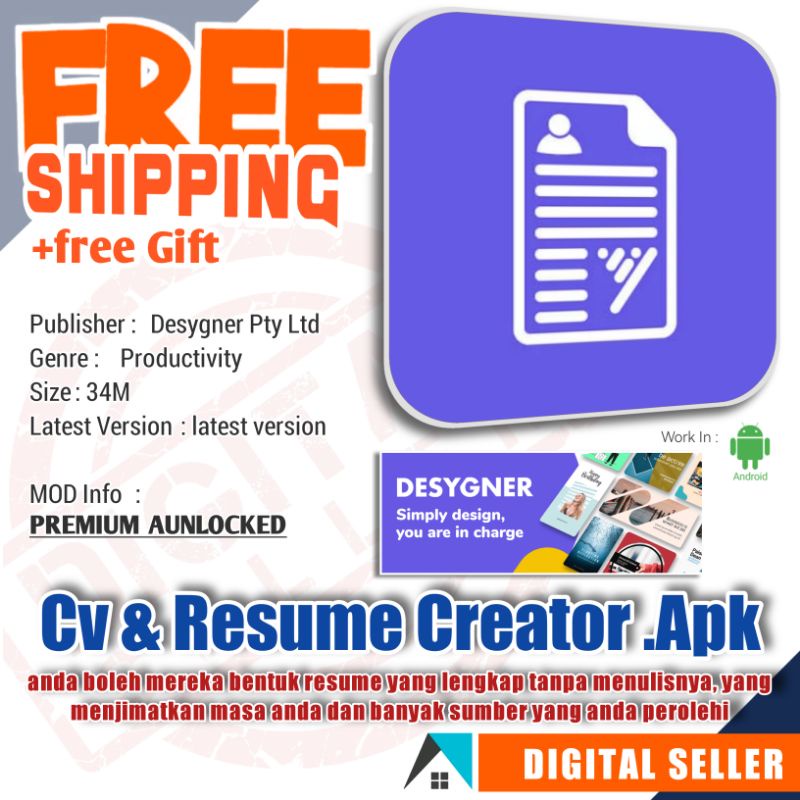 CV & Resume Creator ialah apl editor yang mencipta kandungan yang menarik dengan ramai pengguna lain